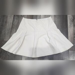Leifsdottir Anthropologie‎ Magra Swing Pleated Skirt Size 4 Ivory Color